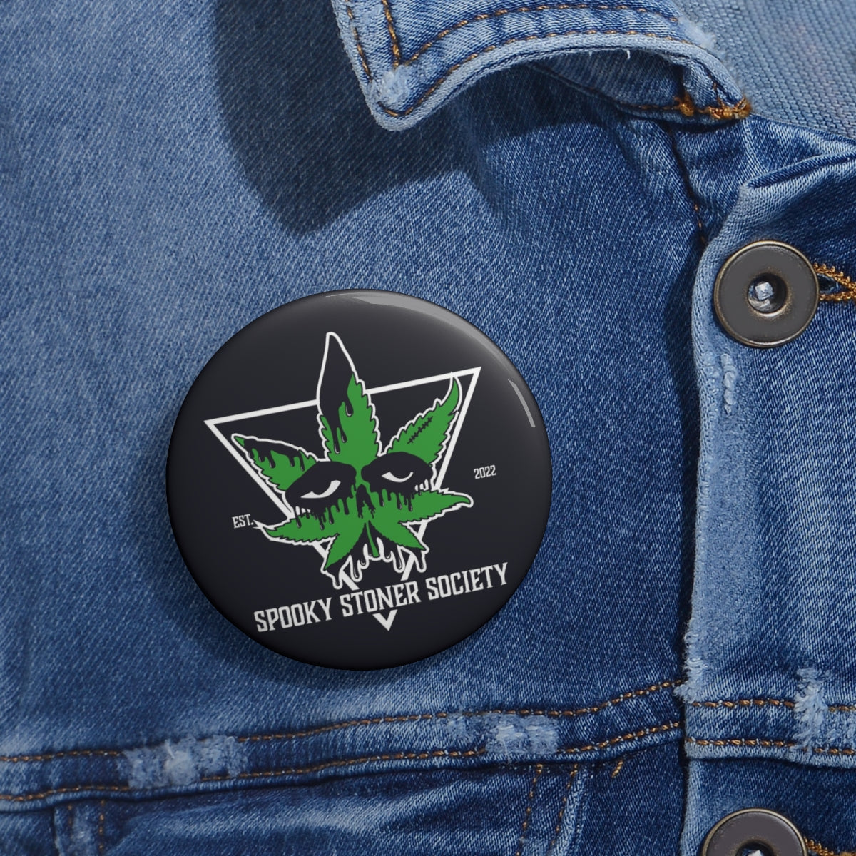 Spooky Stoner Society Button