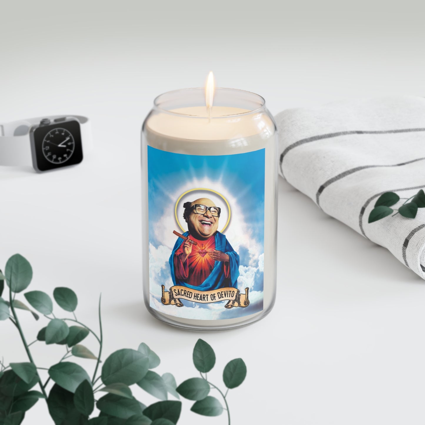 Sacred Heart of DeVito Candle
